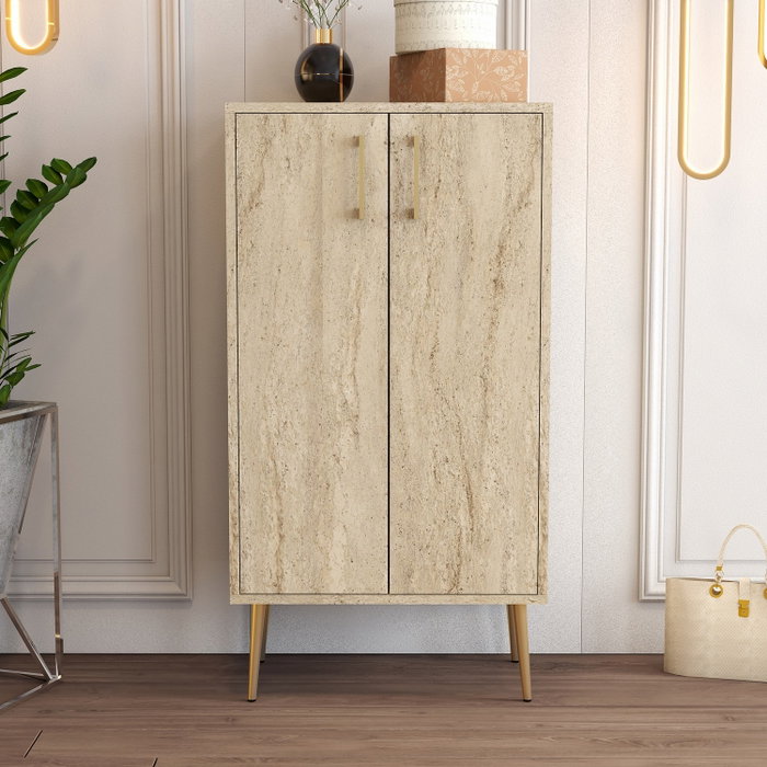 Hanah Home Prag - Travertine Armario para Zapatos